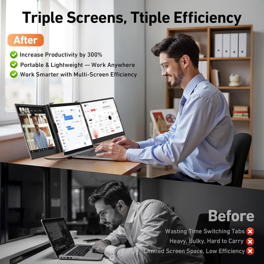 XS8P 14" Triple Laptop Screen Extender